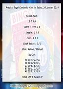 Result Togel Toto Cambodia Hari Ini